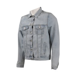 JN003 making light blue denim jacket denim  supplier JN003 making light blue denim jacket denim  supplier
